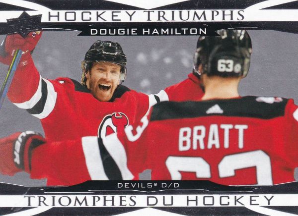 insert karta DOUGIE HAMILTON 23-24 Tim Hortons Hockey Triumphs číslo HT-12